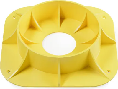 Image de Wiltec Cale de roue ronde pour roue jockey 236 x 236 x 51 mm, Cale pour remorque, camping-car, diamètre max. de 160 mm, Cale roue camping-car