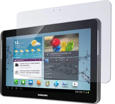 Produktbild von 2er-Pack PhoneNatic Displayschutzfolien klar  kompatibel mit Samsung Galaxy Tab 2 10.1