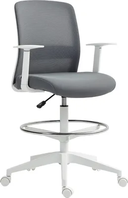 Obrázok produktu pre Nastaviteľná ergonomická kancelárska stolička zo sieťoviny s opierkou nôh