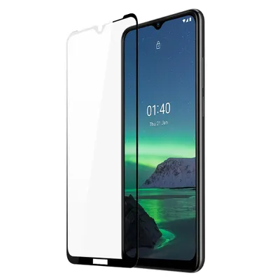 Produktbild von Dux Ducis 10D Gehärtetes Glas für Nokia 1.4 - Schwarz KP13948