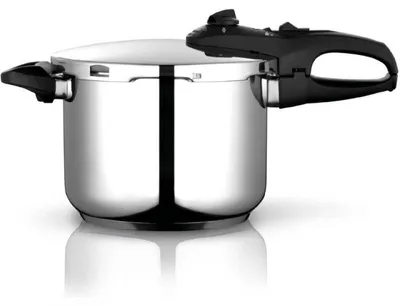 Obrázok produktu pre Tlakový hrniec Fagor Duo 6L, 22 cm, 60/100 kPa, vnútorné označenie, dno IMPAKSTEEL, 5 ochrán, indukcia, strieborný
