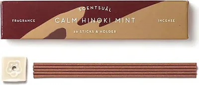 Immagine prodotto di Set di incenso Scentsual Incenso calmante alla menta hinoki -- 11 g + incenso
