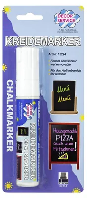 Produktbild von 12x Kreidemarker weiß Schreibbreite 3-15mm