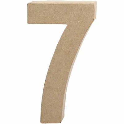 Produktbild von Creativ Company 26635, Deko-Zahl, Natürlich/Natur, 110 mm, 202 mm, 1 Stück(e)