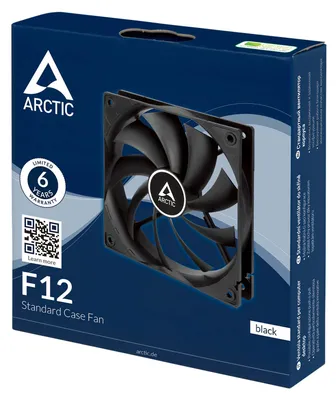 Zdjęcie produktu dla ARCTIC F12, Wentylator, 12 cm, 0 RPM, 1350 RPM, 0,3 sony/sonów, 90,1 m³/h