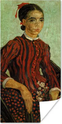 Produktbild von MuchoWow® Poster La Mousmé - Vincent van Gogh 40x80 cm - Dekoration