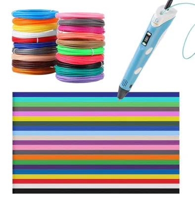 3D-Stift-Filament 20 Farben, 1,75 mm, PCL, 5 m Länge