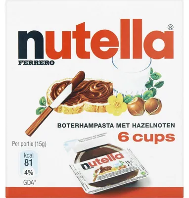 Produktbild von Nutella Cups 90g – Haselnuss-Nougat-Creme in praktischen Portionsbechern