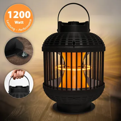 Produktbild von Mi-Heat 1200W venkovní infračervená lucerna Rome, stolní ohřívač, ohřívač na terasu, 360° tepelný reflektor