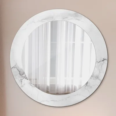 Produktbild von Spiegel - Mirror zum Wandspiegel Schlafzimmer – Schminkspiegel- Beton Textur- Ø60cm
