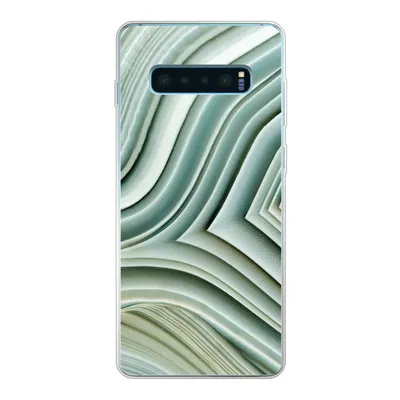 Produktbild von MuchoWow® Handyhülle Schutzhülle Hülle für Samsung Galaxy S10 Plus Naturstein - Abstrakt - Grau Silikon Softcase Handy Hülle - Schutzhülle