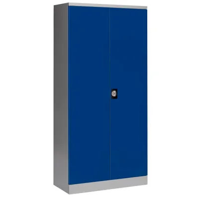 Produktbild von Gürkan Büromöbel Stahlschrank 108850 lichtgrau enzianblau 4 Fachböden 92.0 x 42.0
