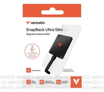 Produktbild von Verbatim SnapBack - SSD - 2 TB - ultra slim - extern (tragbar)