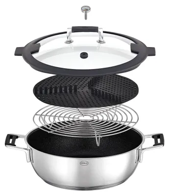 Produktbild von RÖSLE Aroma Dampfgarer 28 cm Silence Pro Edelstahl 91978