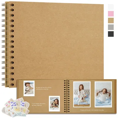 Imagen del producto de Omgoods: Álbum de fotos tipo scrapbook para recuerdos y creatividad