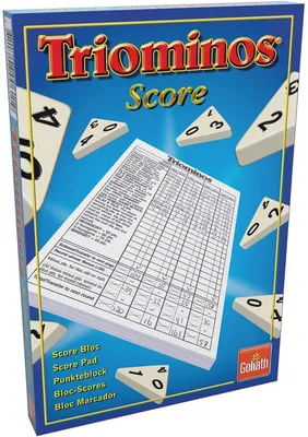 Produktbild von Goliath Triominos The Original Scoreblock, Wertungsblatt, Schwarz, Weiß