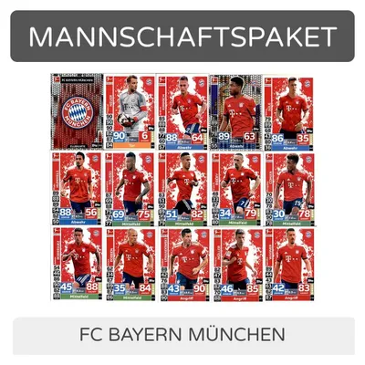 Produktbild von Topps Match Attax - 2018/19 - Mannschaftspaket - FC Bayern München