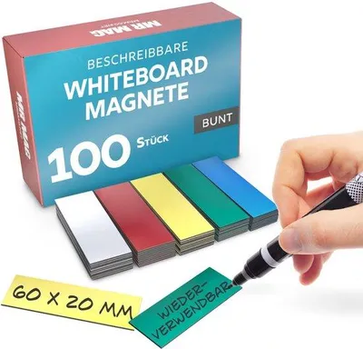 Immagine prodotto di Etichette magnetiche scrivibili 60x20 mm, bianche