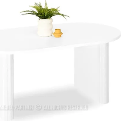 Produktbild von Ausziehbarer Esstisch 160(200)x90 CENDRY - weiß
