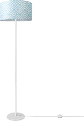 Produktbild von Stehlampe Wohnzimmer Modern E27 Leselampe Stehleuchte Stativ Retro Lampenschirm