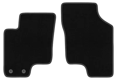 Obrázok produktu pre Predné velúrové koberce pre: Hyundai Getz 2002-2010 (hatchback) – 2 ks, čierne, na mieru – Wielganizator BASIC