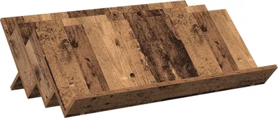 Zdjęcie produktu dla vidaXL Stojak na czasopisma z półkami 90 x 53 x 28,5 cm materiał drewnopochodny
