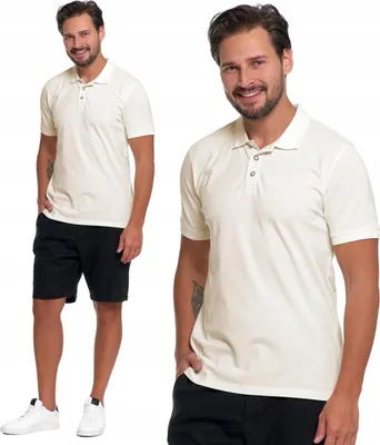 Produktbild von Elegantes T-Shirt Poloshirt Weiß mit kurzen Ärmeln MORAJ - M