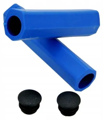 Produktbild von JET G-135 Fahrradgriffe Gummi Blau 128mm Dämpfung