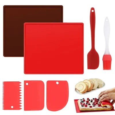Immagine prodotto di Tappetino in silicone per la cottura con bordo, set da 2 pezzi