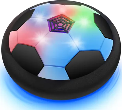 Immagine prodotto di Palla da calcio galleggiante a LED, ideale per l'uso interno, con effetti luminosi, diametro 18 cm