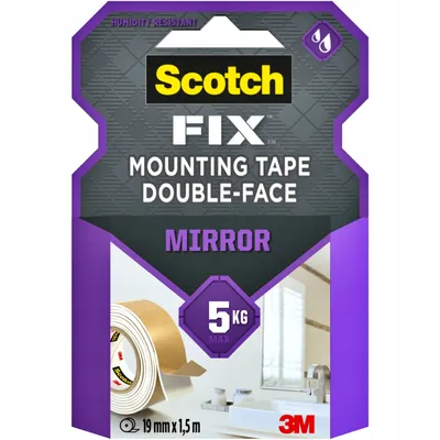 Obrázek produktu pro Oboustranná montážní páska do koupelny 19 mm x 1,5 m