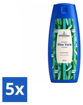 Zdjęcie produktu dla 5 sztuk kremu do mycia i kąpieli – Aloes – 300 ml – Opakowanie ekonomiczne
