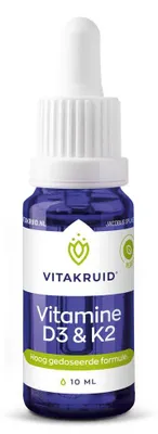 Produktbild von Vitakruid Vitamin D3 & K2 (MenaQ7®) mit Tropfpipette (10 ml)
