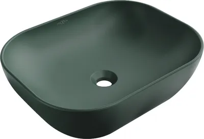 Produktbild von Mexen Rosa Aufsatzwaschbecken 50 x 40 cm, Dunkelgrün matt - 21095047