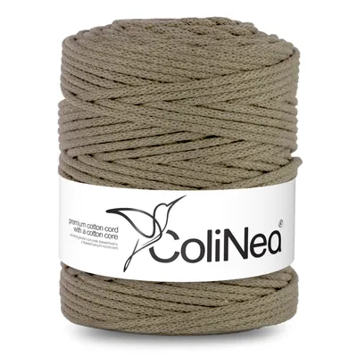 Produktbild von ColiNea, Baumwollkordel mit Baumwollkern, geflochten, 5mm, 200m, dunkelbeige