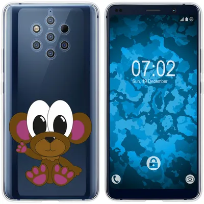 Produktbild von PhoneNatic Case kompatibel mit  Nokia 9 PureView Silikon-Hülle Cutiemals M3