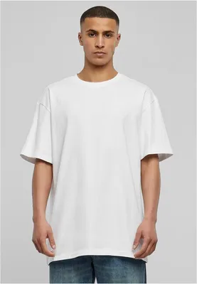 Productafbeelding van Urban Classics TB1778A | Zwaar oversized heren T-shirt - 2-pack - Kleur: wit+wit - Maat: S