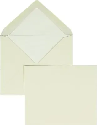 Produktbild von Briefumschläge 125x140mm 100g/qm gummiert VE=100 Stück chamois