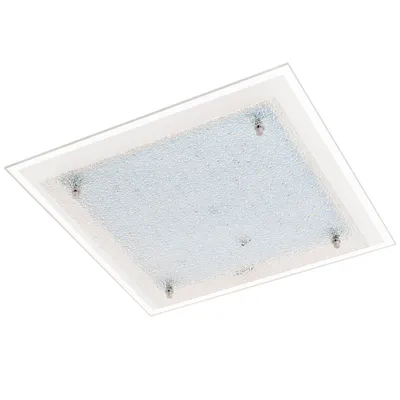 Produktbild von EGLO Priola, LED, Nicht austauschbare(s) Leuchtmittel, 4000 K, 1700 lm, IP20, Chrom, Transparent, Weiß