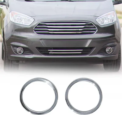 Immagine prodotto di Cornice per fendinebbia per Ford Transit Tourneo Courier in acciaio inox 2x