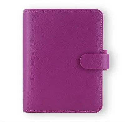 Obrázek produktu pro Filofax Saffiano A7 kapesní týdenní malinová
