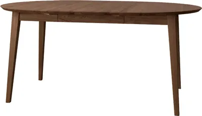 Image de Table de salle à manger Orbetello, table de cuisine, couleur et dimensions au choix, à rallonges, chêne tabac
