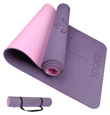 Image de Tapis de yoga écologique - Tapis de yoga en TPE, antidérapant et épais