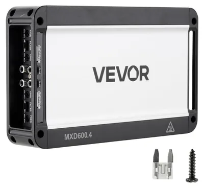 Produktbild von VEVOR Autoverstärker 4-Kanal, Endstufe Klasse D Überbrückbar, Max. 4 x 420 W an