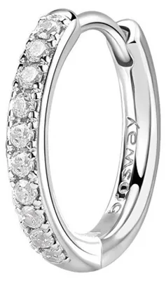 Produktbild von Runder Einzelohrring mit Zirkonen Fancy Infinite White FIW102