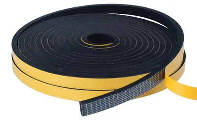 Immagine prodotto di Guarnizione adesiva per porte e finestre, lunghezza 10 metri, colore nero