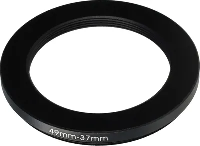 Produktbild von vhbw Step-Down-Ring Adapter 49 mm auf 37 mm kompatibel mit Pentax Q-Lens Kamera Objektiv - Filteradapter Metall