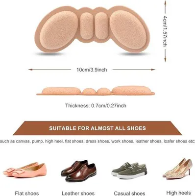 Produktbild von Hielkussentjes für Männer und Frauen - Nauwsluitende Hielkussentjes - Inlegzolen für losse Schuhe - Für zu große Schuhe - Hielkussentjes