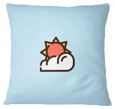 Kissenhülle 60x60 cm, Hellblau, Polyester, für Sofa & Wohnzimmer