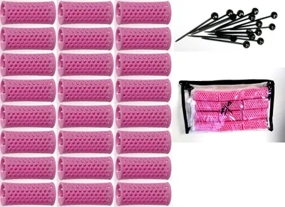 Produktbild von FP Flachwellwickler - Wasserwellwickler Set 27 mm pink m. Aufbewahrungstasche